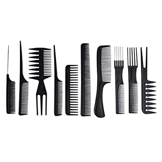 Set of 10 styling combs